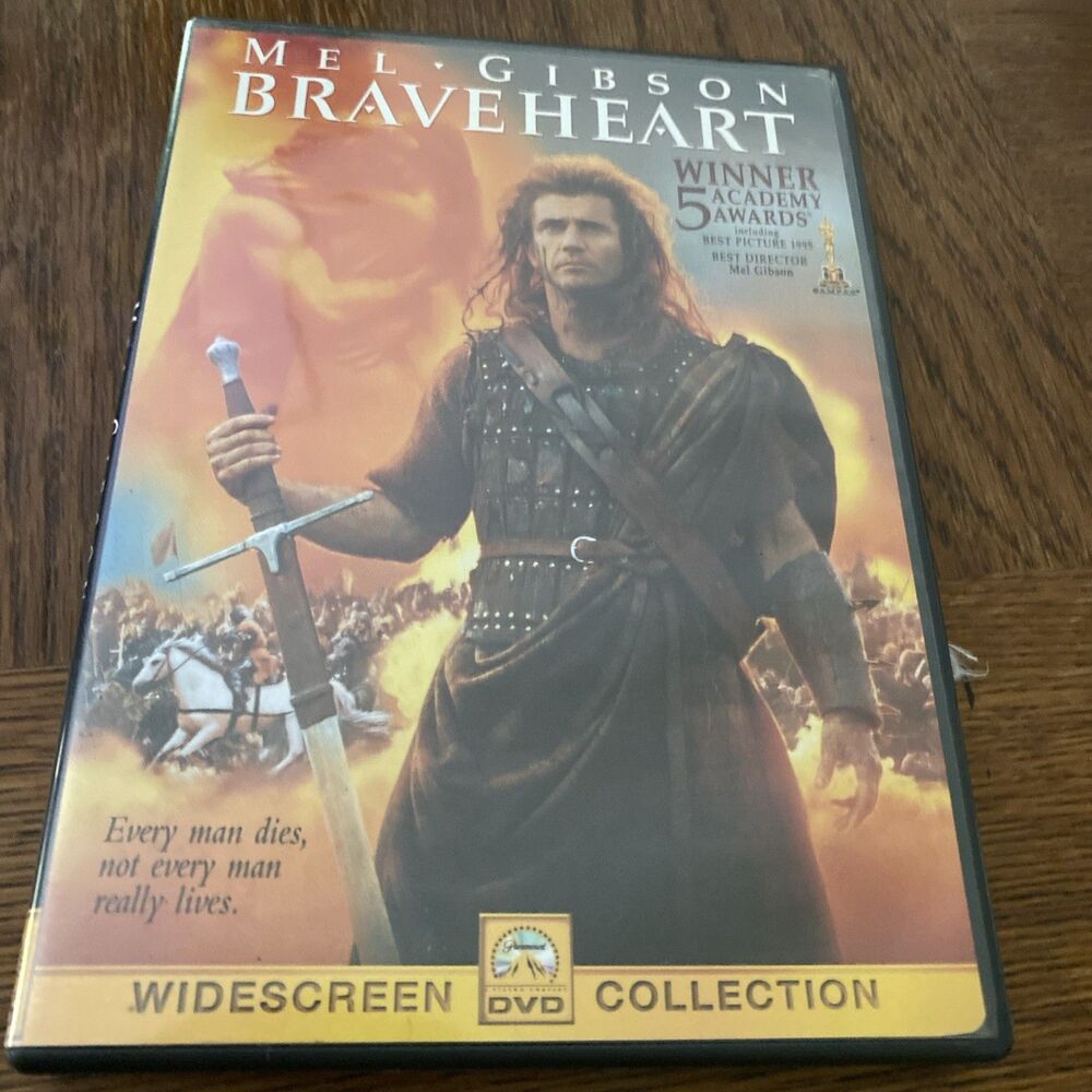 Braveheart (1995) Very Good DVD Mel Gubson Classic Action Best Picture Winner